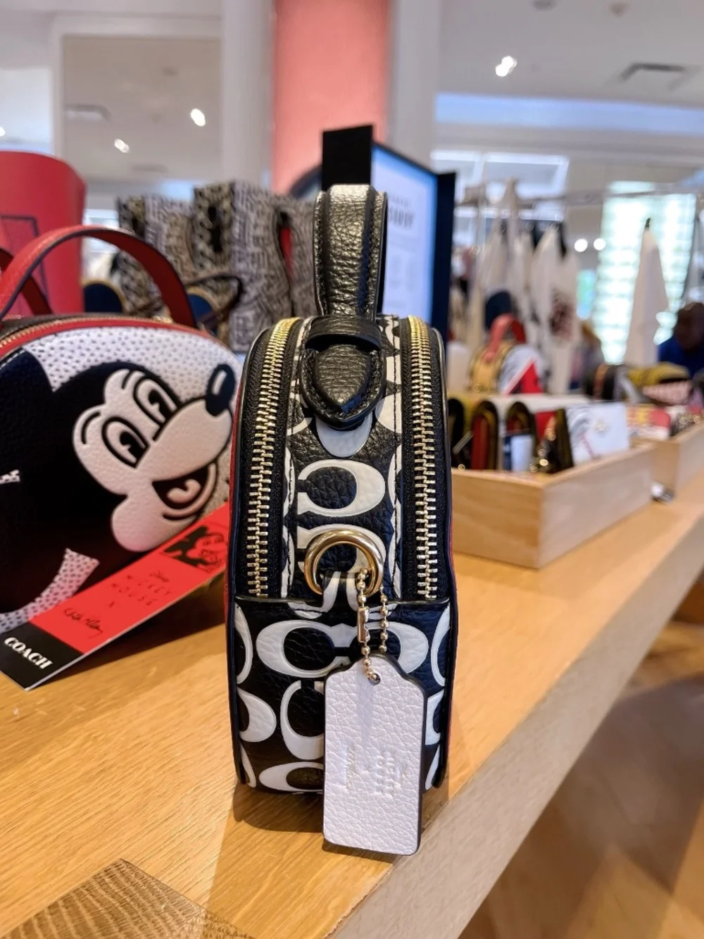 Coach Disney Mickey Mouse Leather Crossbody c6977